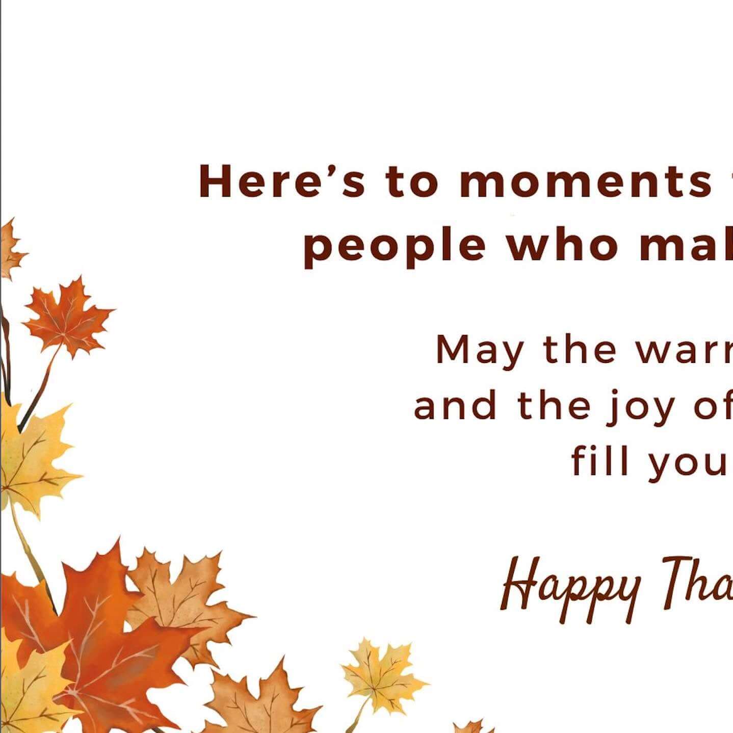 Thanksgiving Moments E-card - Make Momentos