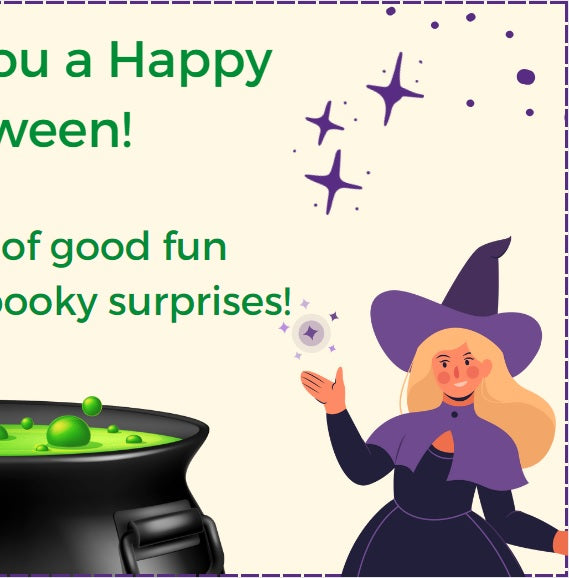Witching You a Happy Halloween (e-card) - Make Momentos